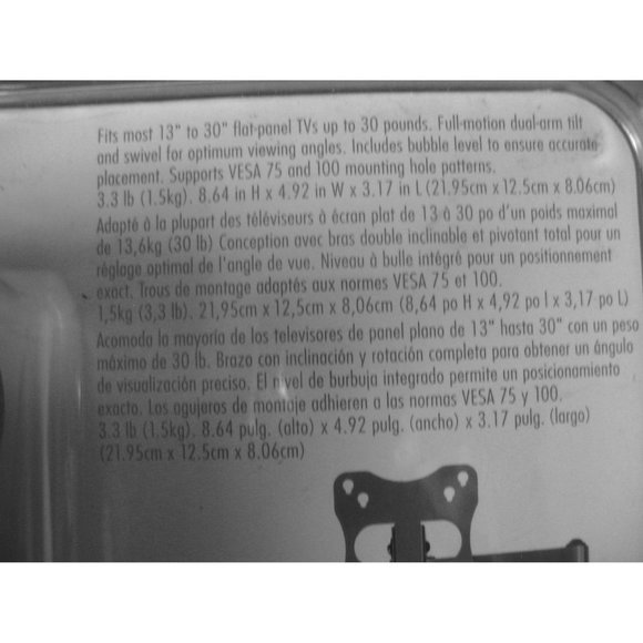 TV Wall Mount for Flat Panel TVs - Picture 4 of 5